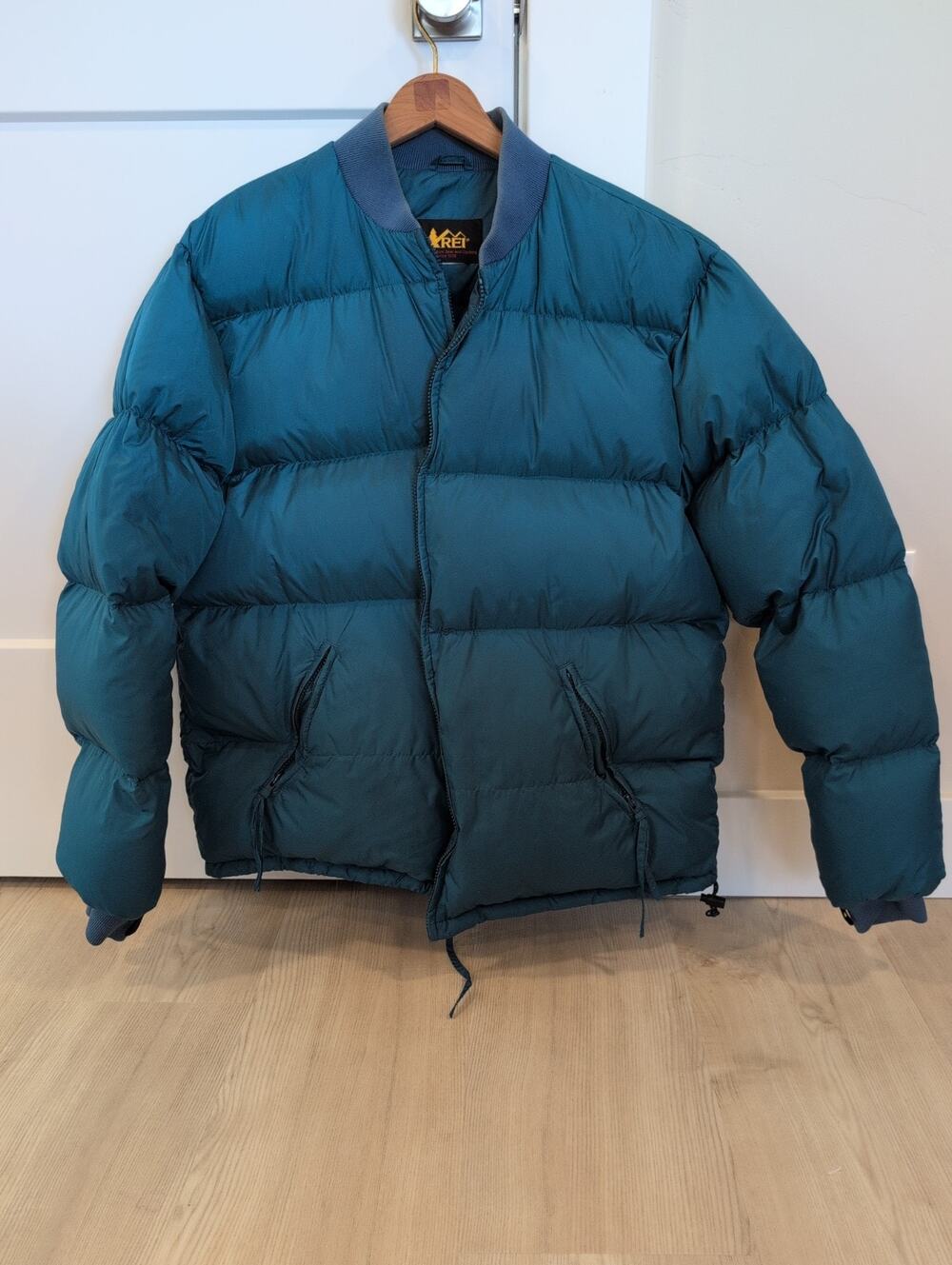 Vintage 90s REI Deep Teal Goose Down Puffer Jacket Mens Size L